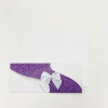 Yiwu factory direct sales of long European-style embossed pearlescent letterpress cards with bows, insert cards, wedding invitations, banquet invitation cards Item Picture